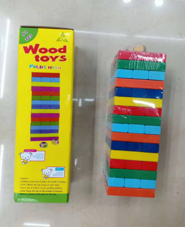 009094 Joc Jenga din lemn colorata 26.5*8*8