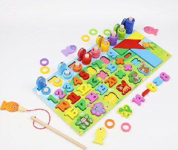 009371 Set multifunctional cu pescuit din lemn