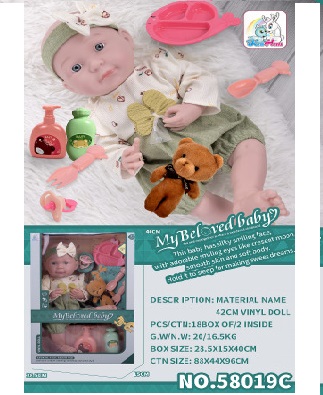 009171 Papusa vinil 42cm