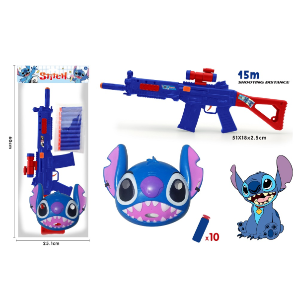 009395 Set arma cu gloante moi, masca si figurina