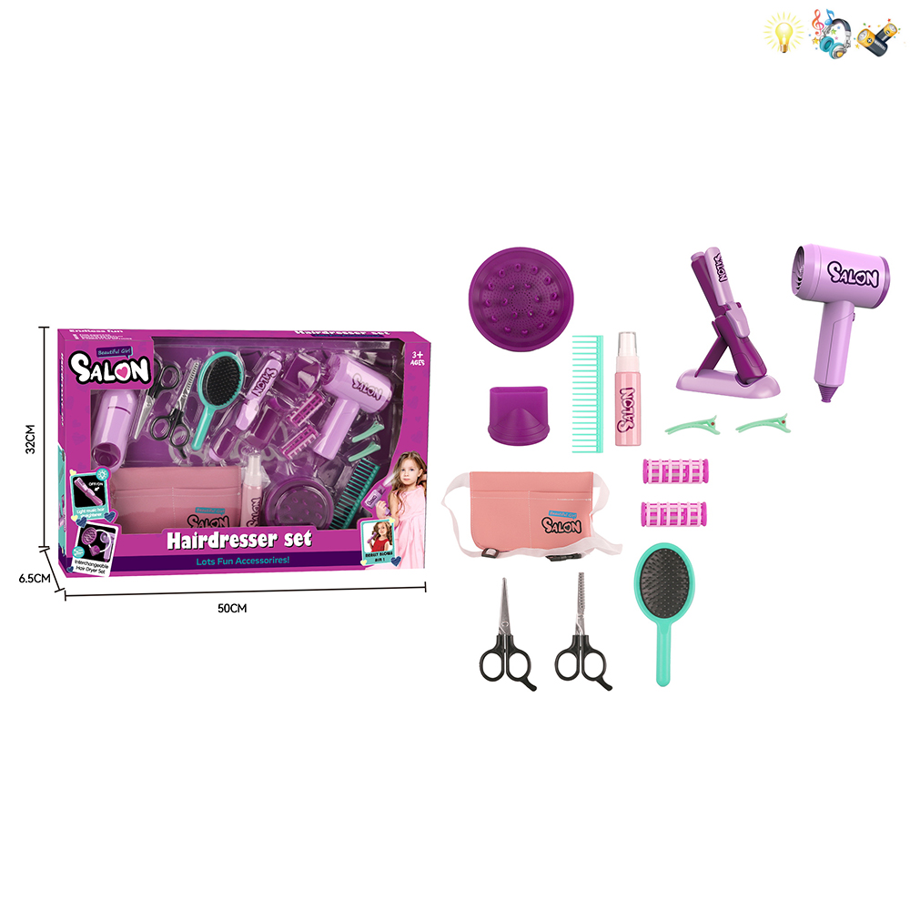 009887 Set frizerie cu muzica si lumina