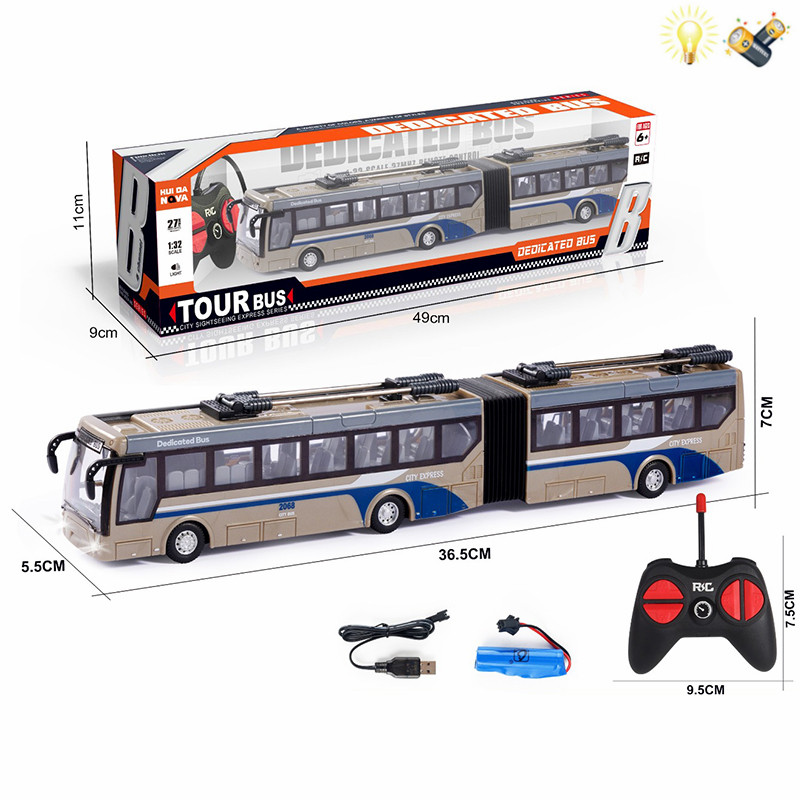 009844 Autobuz cu R/C cu acumulator cu lumina