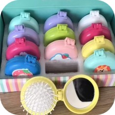 009454 Pieptene pliabil cu oglinda (12buc)