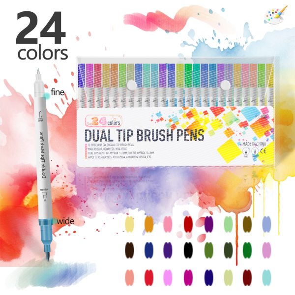 007324 Set carioci 2in1 24cul.