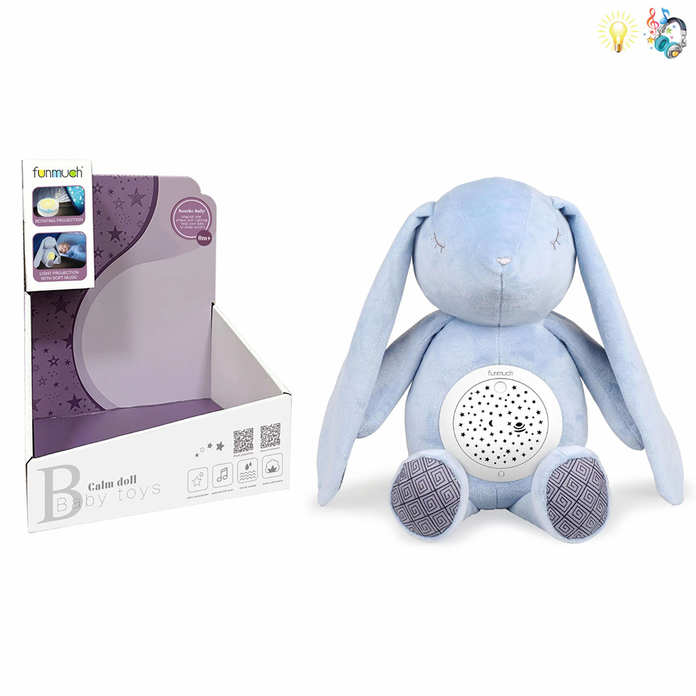 009894 Iepuras din plus cu proiectie si muzica