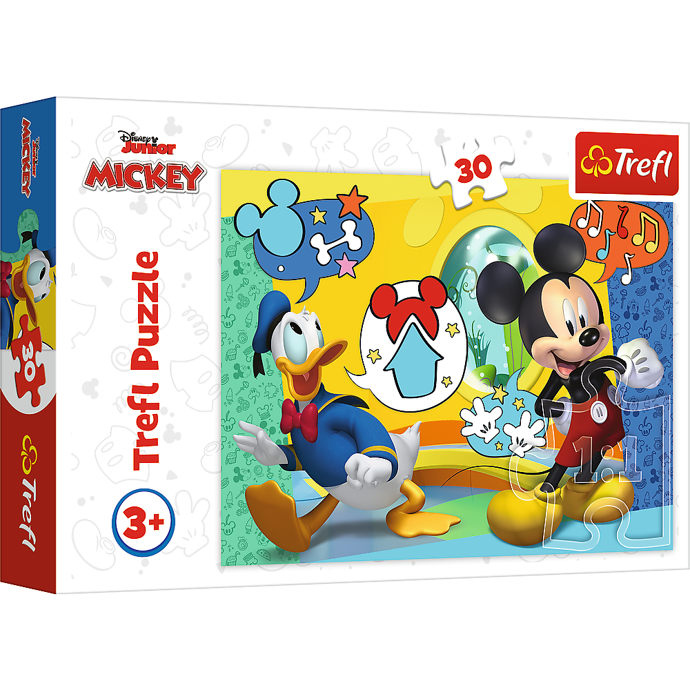 007908 Puzzle 30elem. "Mickey Mouse si casuta de distractii"