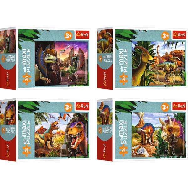 000757  Puzzle miniMaxi "Explora lumea dinozaurilor"