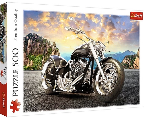 001804 Puzzle 500 "Motocicleta neagra"