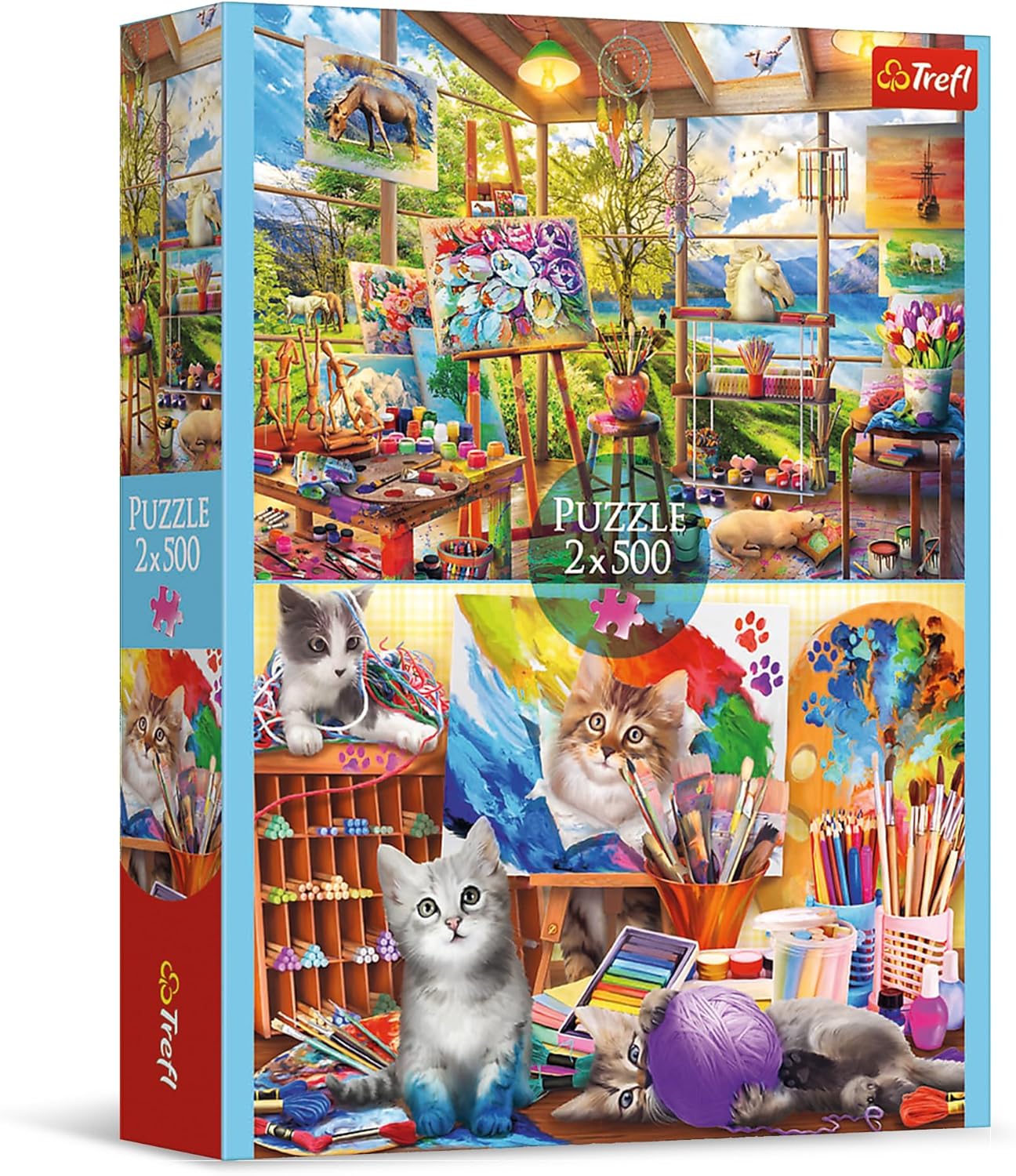 007897 Puzzle 2x500 "Arta Picturii"