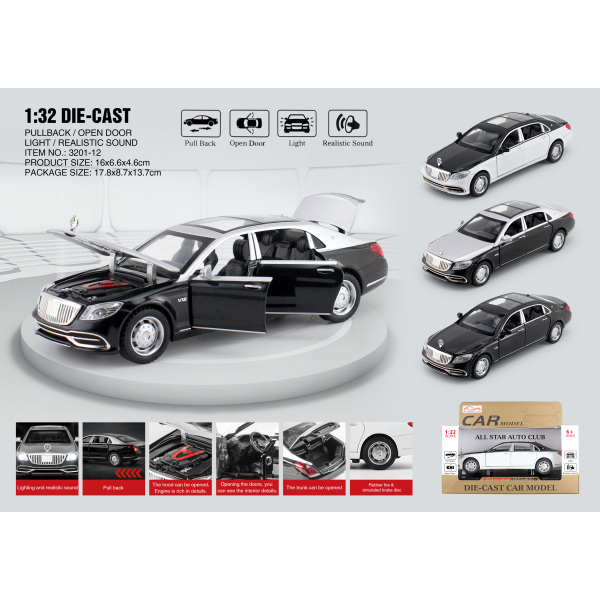 008783 Masina din metal 1:32 cu sunet si lumini