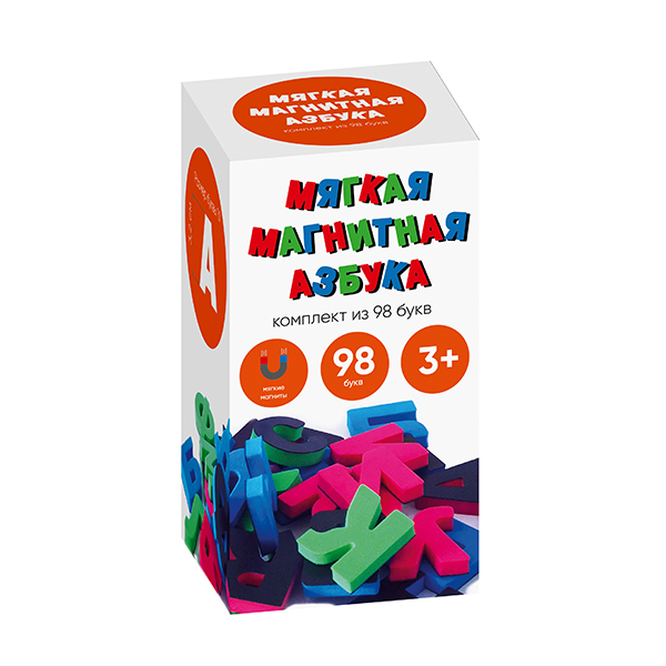 007989 Alfabet magnetic rus 98pcs