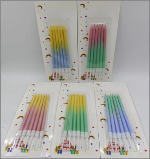 006095 Lumanari multicolor