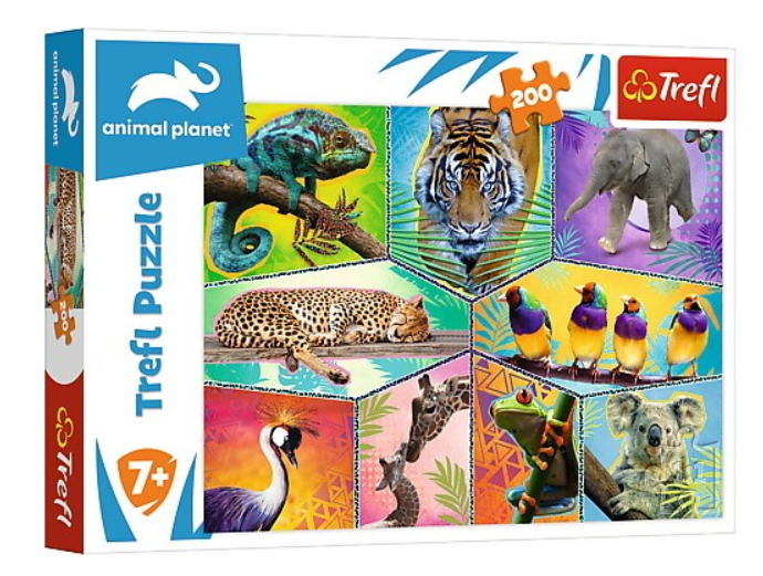 000806 Puzzle 200 elem."Lumea exotica"