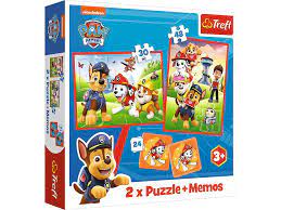 000858 Puzzle 2in1+Memos"Patrula Catelusilor"