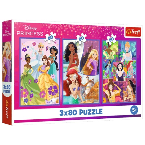 009324 Puzzle 3x80 Princesses friends