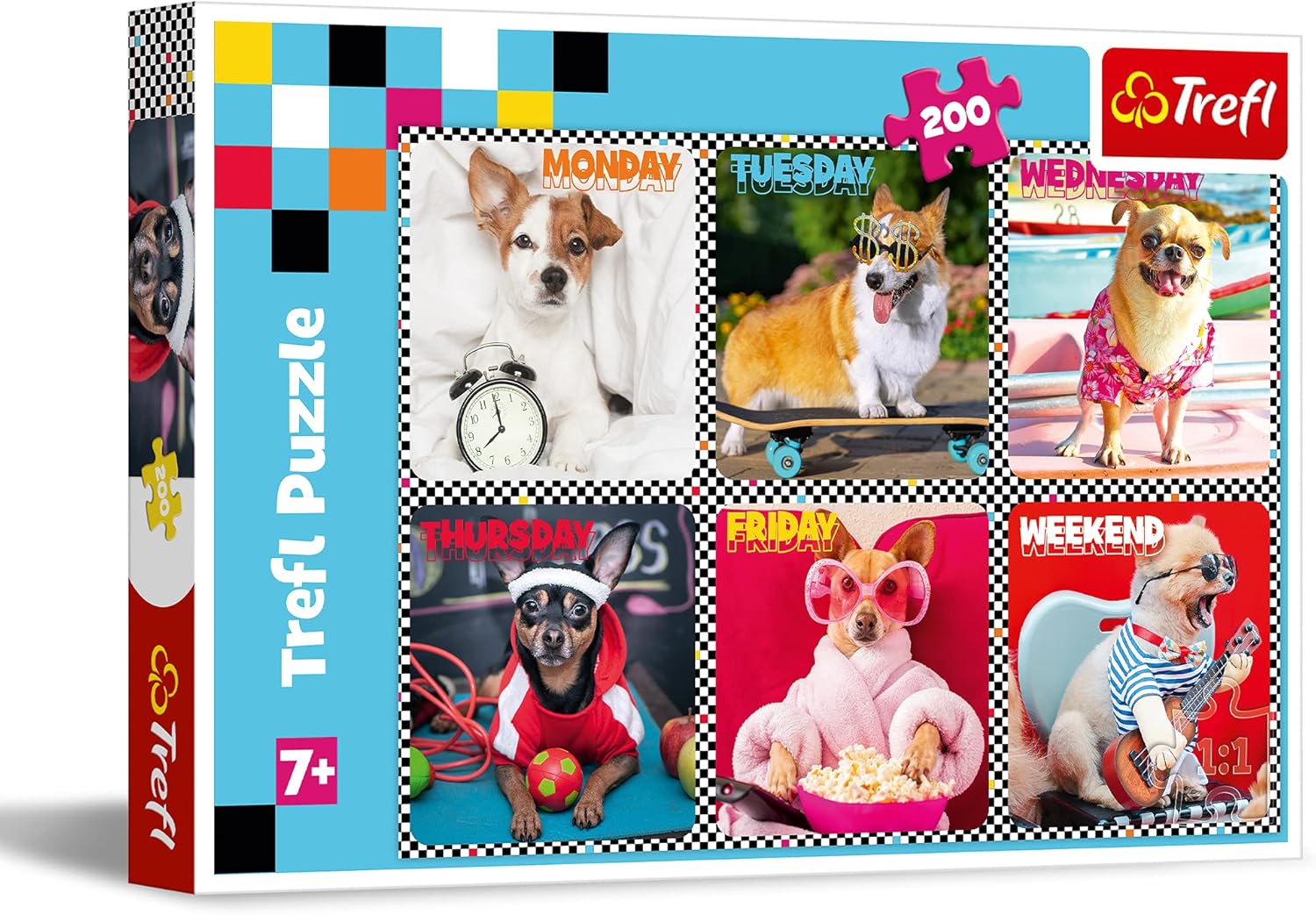 007847 Puzzle 200 "Cainii veseli"