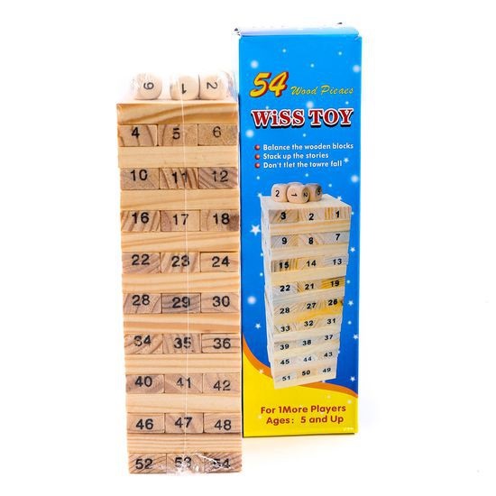 007551 Joc Jenga din lemn 23.5*7.5*7.5