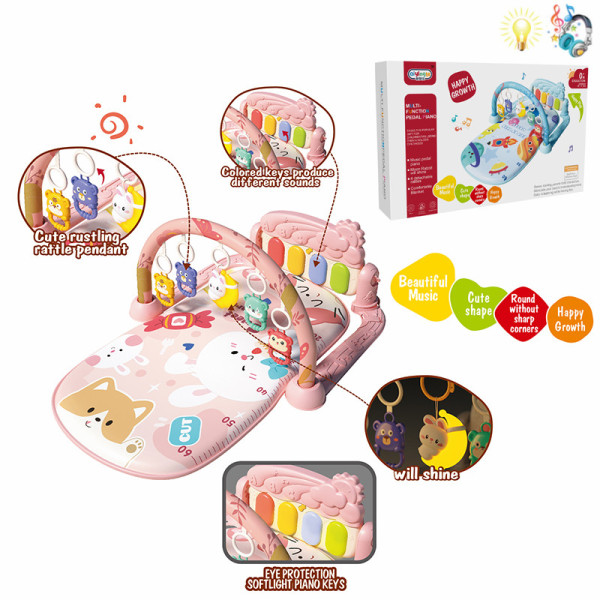 008025 Covoras cu muzica si lumina - roz