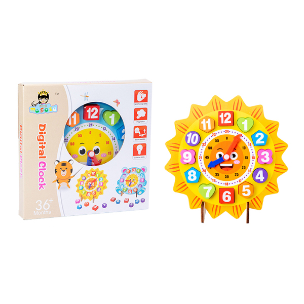 000922 Ceas logic din lemn