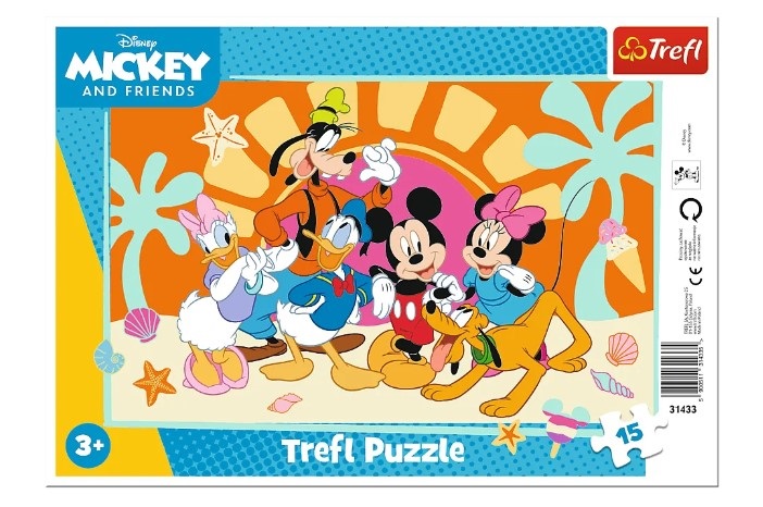009251 Puzzle 15 " Curious Mickey"