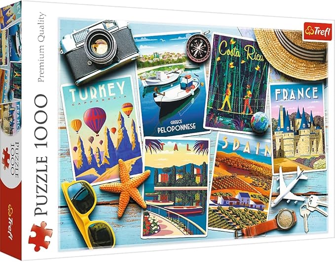 007782 Puzzle 1000 "Postcarduri de sărbătoare