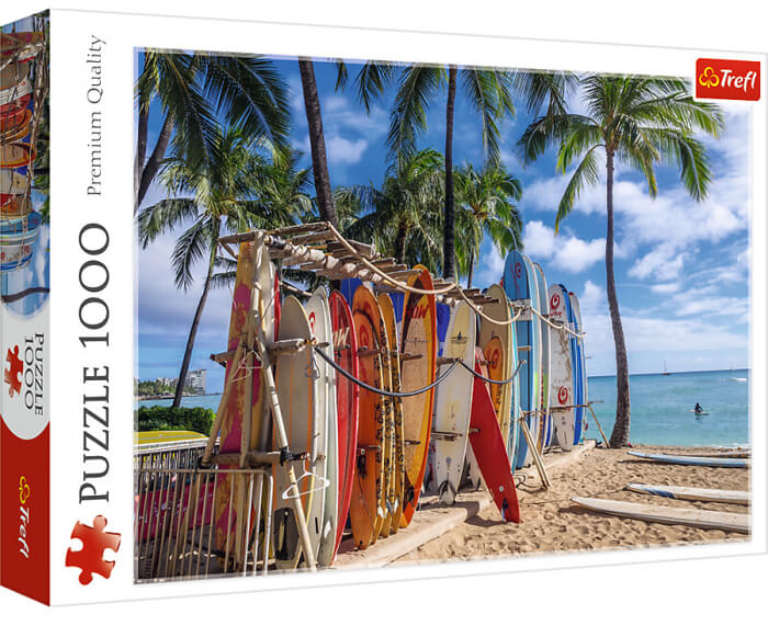 007792 Puzzle 1000 "Plaja Waikiki,Hawai"