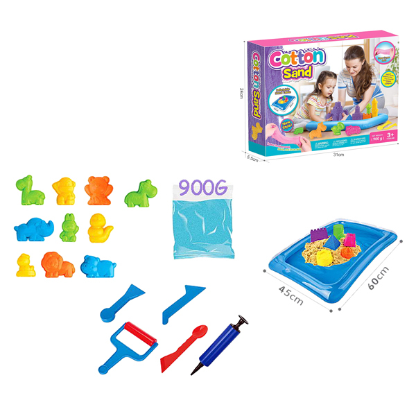 008164 Nisip kinetic cu bazin cu forme (900g)