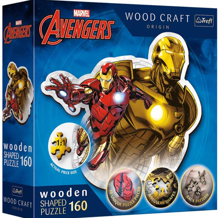 007818 Puzzle din lemn 160. "Iron Man"