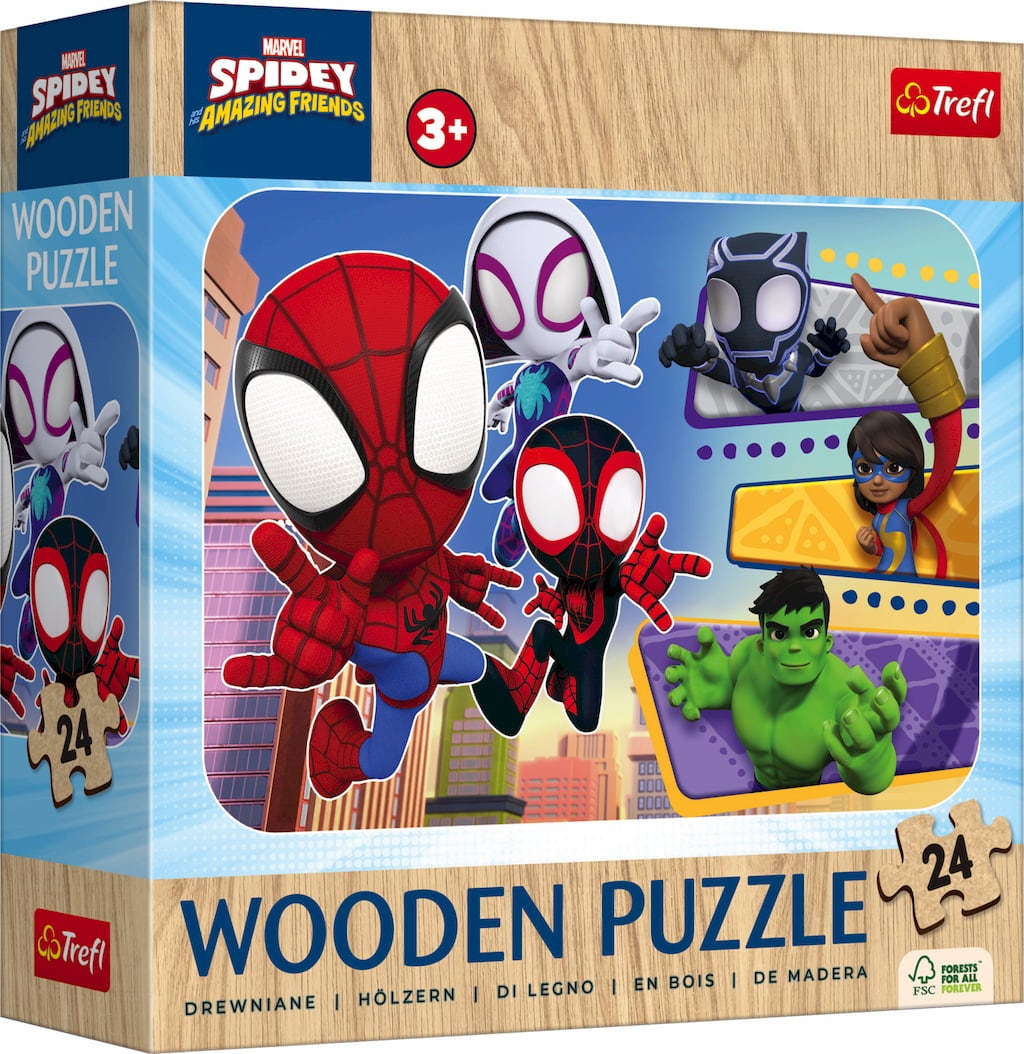 007830 Puzzle din lemn 24. "Spiderman"