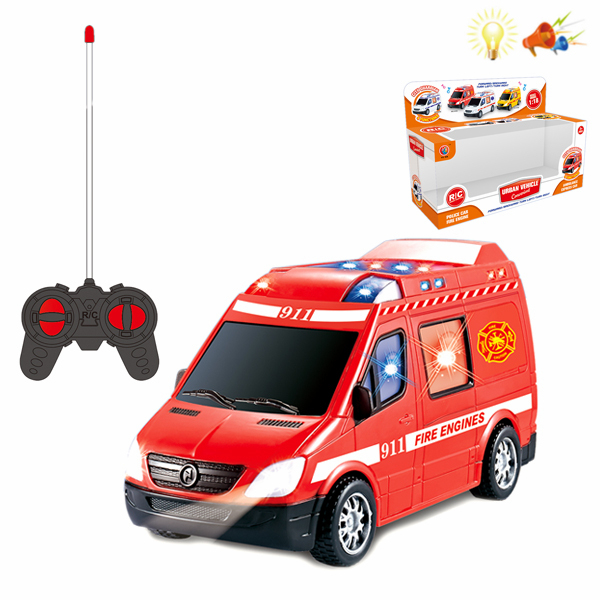 001027 Masina pompieri 1:18 cu R/C