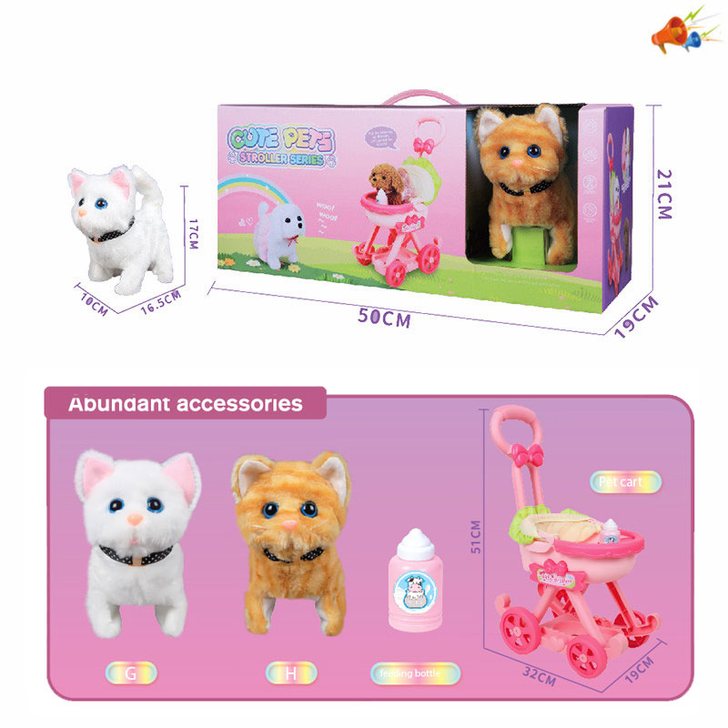 005590 Set carucior cu pisica cu sunete