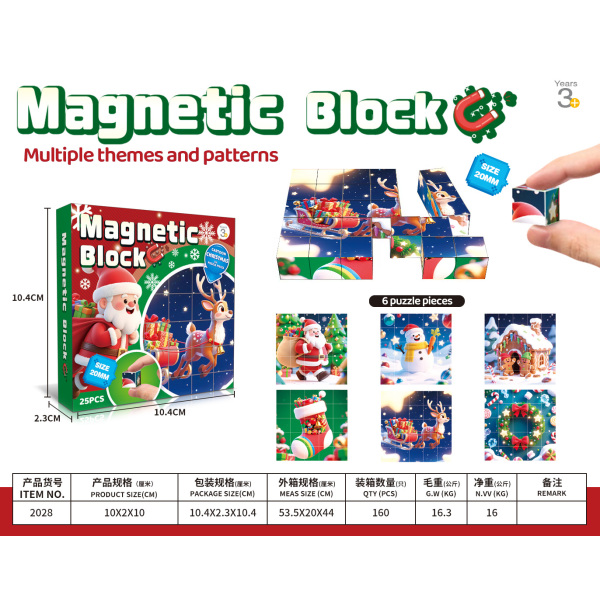 008662 Set cuburi magnetice 25pcs
