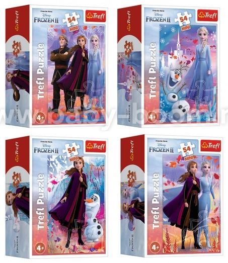 009261 Puzzle 54 mini "In the world of Anna and Elsa"