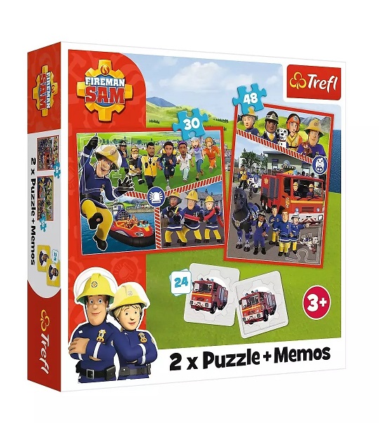 009266 Puzzle 2in1"Fireman Sam's team"