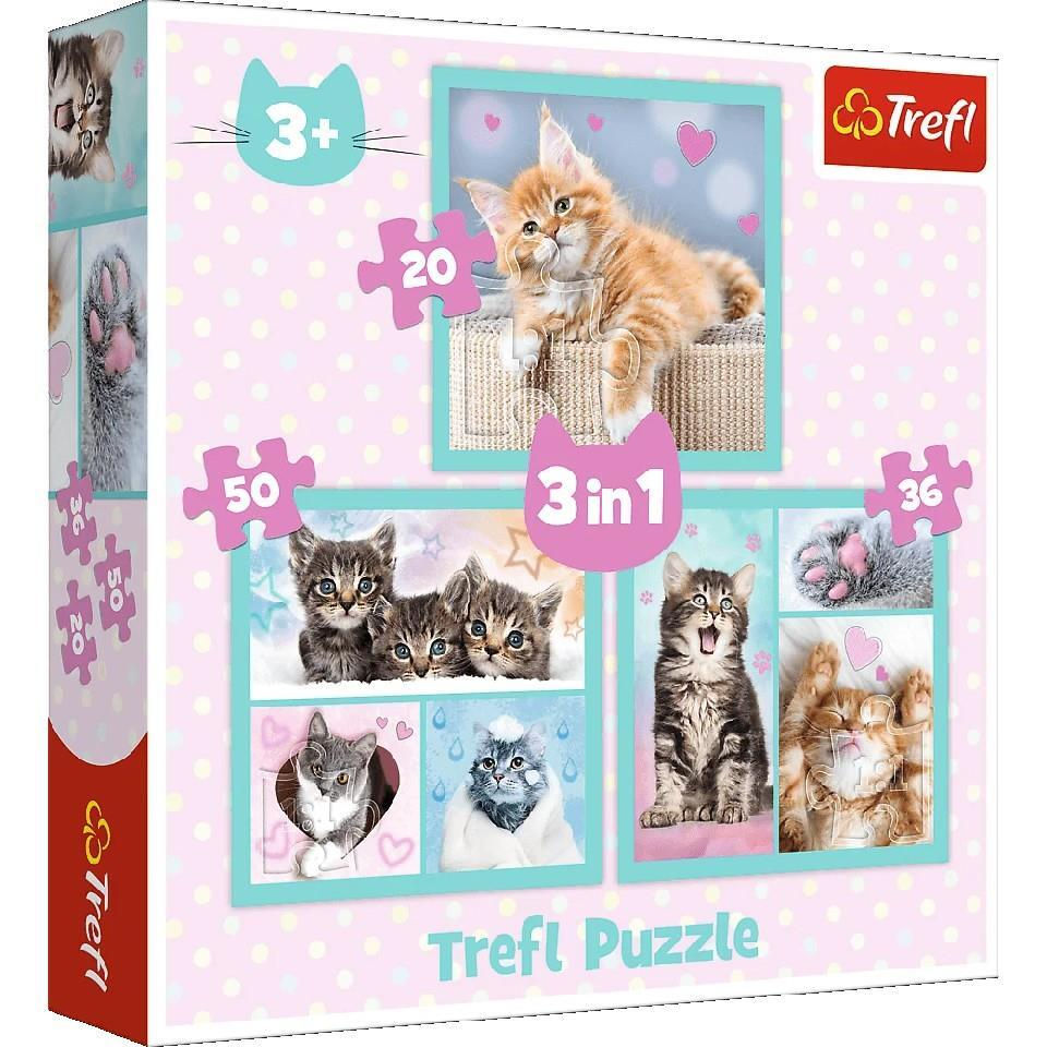 009271 Puzzle 3in1 "Sweet animals "