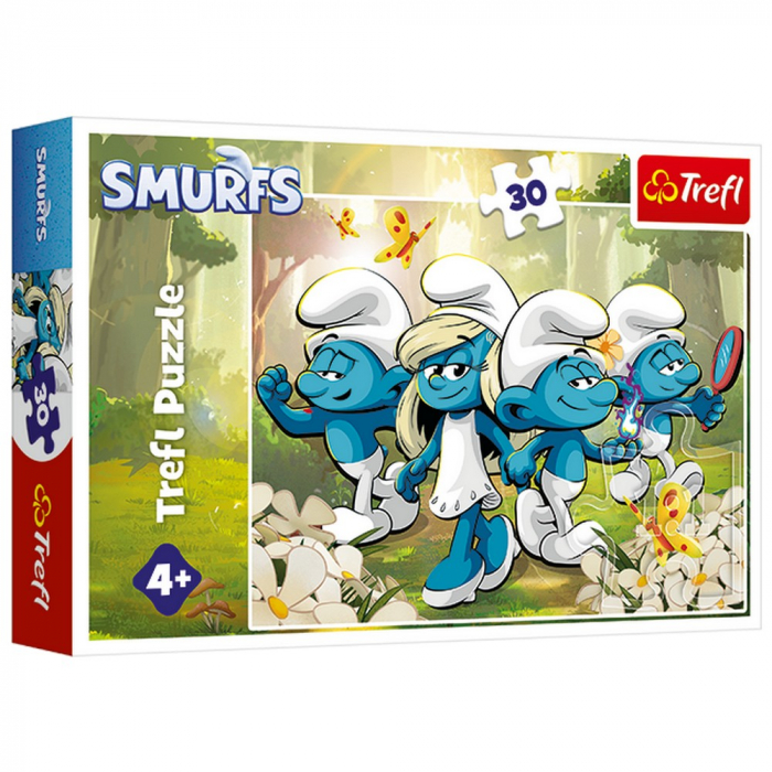 009287 Puzzle 30elem."Smurf adventures"