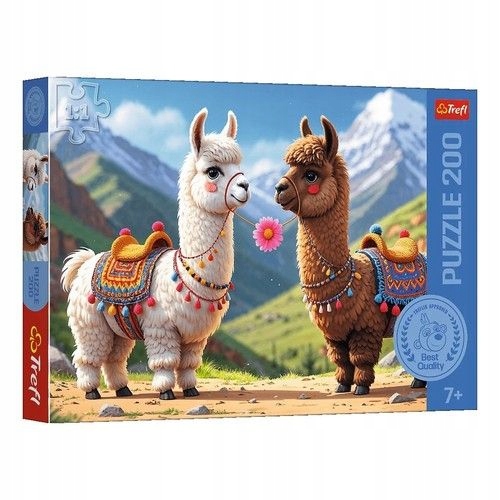 009315 Puzzle 200 "Colorful llamas"