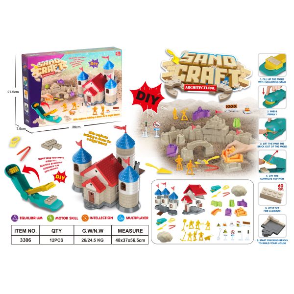 008161 Nisip - constructor cu forme (1500g)