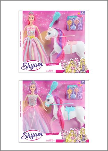 006772 Set papusa cu calut