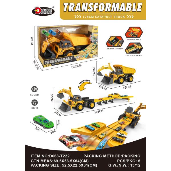 006864 Truck 3in1cu lumina si sunete