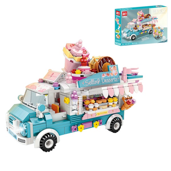001035 Constructor  - truck cu dulciuri (496 piese)