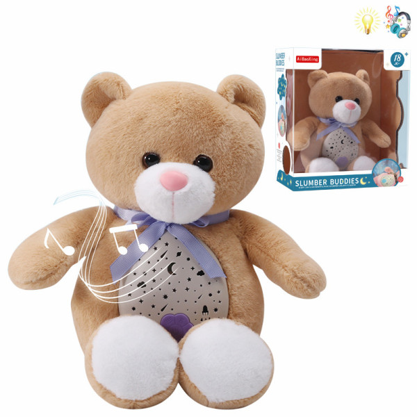 004478 Ursulet din plus cu proiectie si muzica