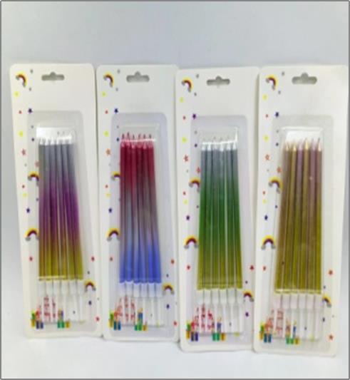 006094 Lumanari multicolor