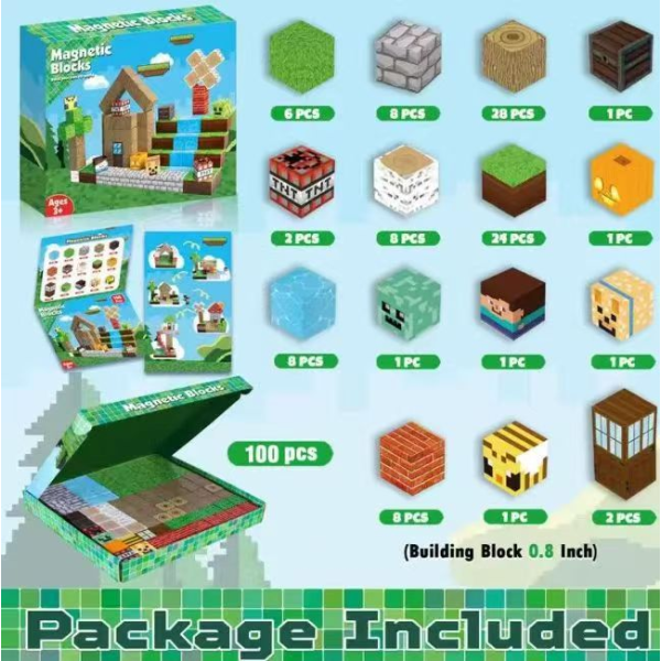 008436 Constructor magnetic 100pcs