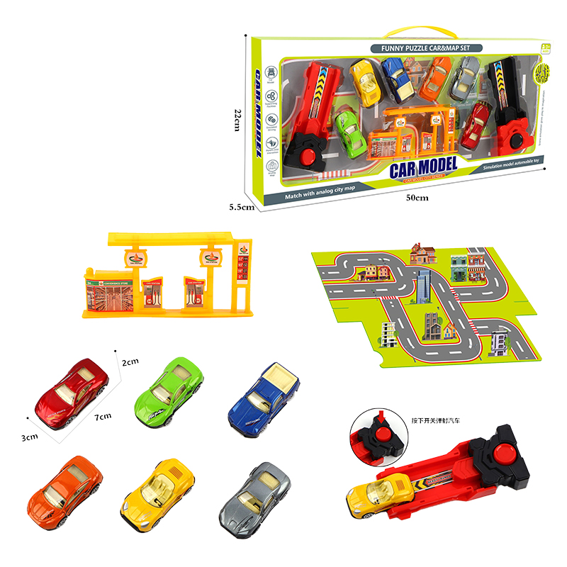 005001 Set masini metal 1:64  cu covoras