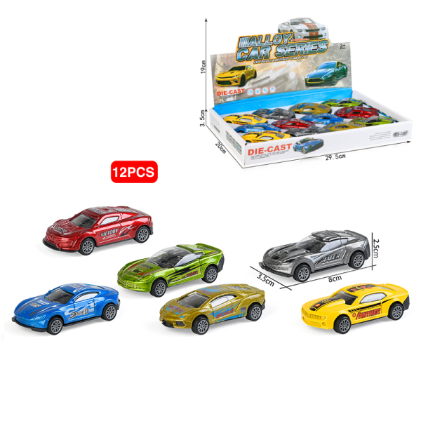 008442 Masina din metal (12buc)