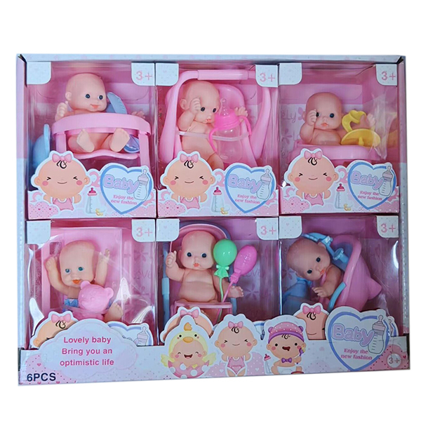 006470 Papusa cu accesorii (6buc)