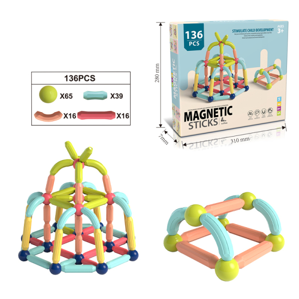 008280 Constructor magnetic 136pcs