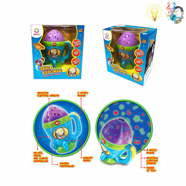 007168 Proiector Racheta cu muzica si lumina