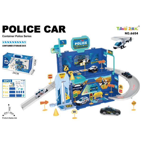 006997 Set parcare Politia 40pcs